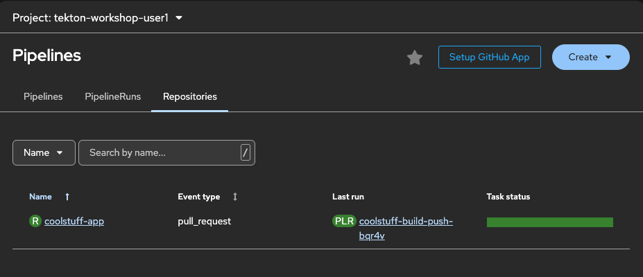Gitea pull request triggered